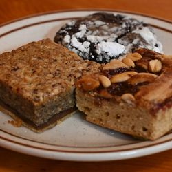 Baked - Nutella Bar, Raspberry Peanut Butter Blondie, Chocolate Crinkle