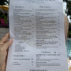 Floridita Food Truck - Nov 2025 menu