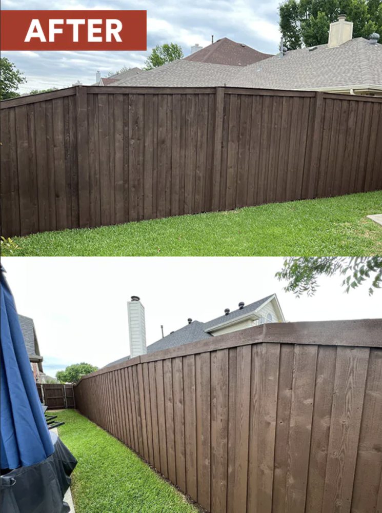 Slide of Calahan Fence Staining