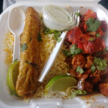 Tasty Nihari - Lunch box meal, chicken boti, chicken chapli, frontier chicken and rice. Also comes with salad but I did not want it. Absolutely delicious - Indian Near Me - Schaumburg, Illinois Tasty Nihari - Lunch box meal, chicken boti, chicken chapli, frontier chicken and rice. Also comes with salad but I did not want it. Absolutely delicious - Indian Near Me - Schaumburg, Illinois