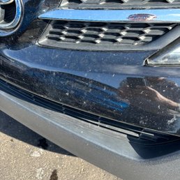 This is what the front of my SUV looks like after getting a Supreme wash. And going thru twice! This is what the front of my SUV looks like after getting a Supreme wash. And going thru twice!