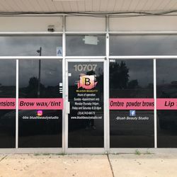 Blush Beauty Studio - Front door view of the studio
