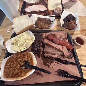 Austin Whereabouts - Brisket (fatty and lean), beef sausage, burnt ends, texas twinky, smoked turkey, pork ribs, baked beans. - Barbeque Near Me - Bessemer, Alabama