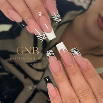 Glitter Nail Bar - Long set done by Tracy - Nail Salons Near Me - Chandler, Arizona Glitter Nail Bar - Long set done by Tracy - Nail Salons Near Me - Chandler, Arizona