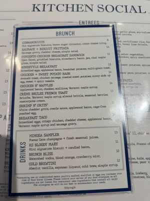 Menu photo 1 Kitchen Social Gaithersburg, MD