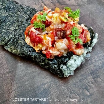 KRU - Lobster tartare on nori - Thai Near Me - Brooklyn, New York