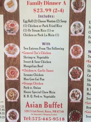 Menu photo 4 Asian Buffet Raton, NM
