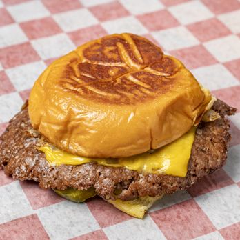 7th Street Burger DUMBO - Single patty, 100% fresh beef burger served with American cheese, grilled onions, pickles and house sauce on a Martin's potato bun - Burgers Near Me - Brooklyn, New York