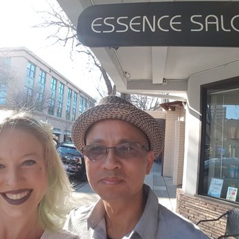 Essence Salon - Out front of essence salon with Mike, hair styalist - Hair Salons Near Me - Mountain View, California