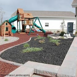 Last Best Place Landscaping, Inc - Recycled rubber mulch is a fantastic option for playground areas.