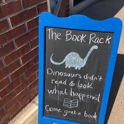 The Book Rack - The Book Rack funny used bookstore sign
