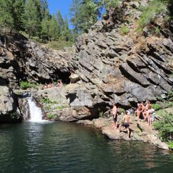 North Fork Campground - Water fall at campground about 10 min walk so cool and fun!