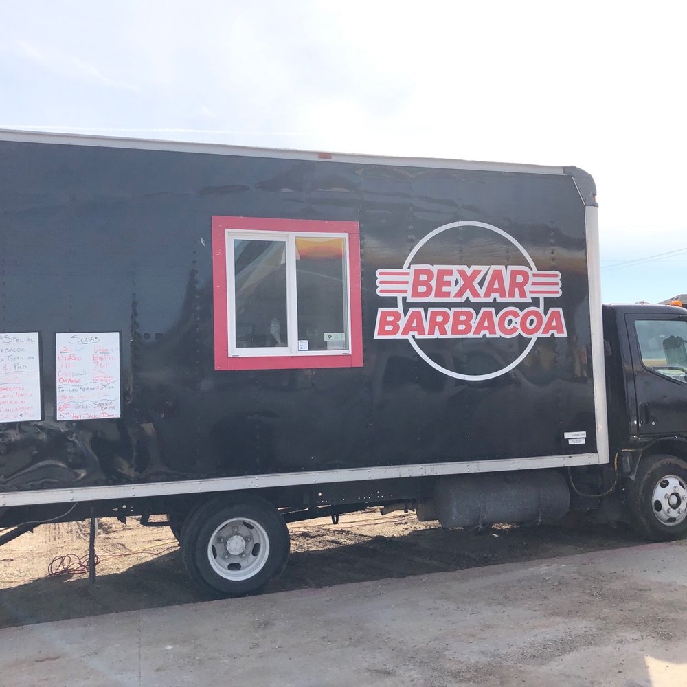 Bexar Barbacoa - a truck parked in a lot - Food Trucks Near Me - San Antonio, Texas Bexar Barbacoa - a truck parked in a lot - Food Trucks Near Me - San Antonio, Texas