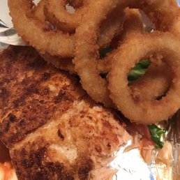 Superb Broiled Wild Salmon w/onion rings purchased separately.