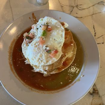 Otro Cafe - Chilaquiles with both sauces - Mexican Near Me - Phoenix, Arizona Otro Cafe - Chilaquiles with both sauces - Mexican Near Me - Phoenix, Arizona