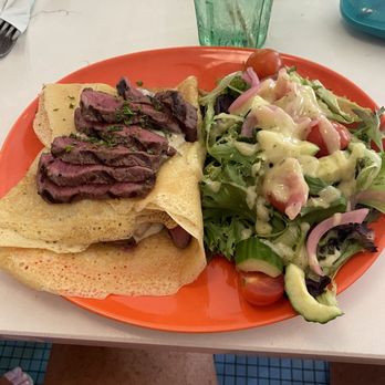 Banana Cafe - Bacon Bleu Steak Crepe - French Near Me - Key West, Florida Banana Cafe - Bacon Bleu Steak Crepe - French Near Me - Key West, Florida
