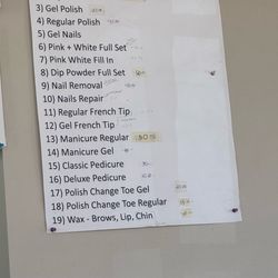 Le Nails - Price List