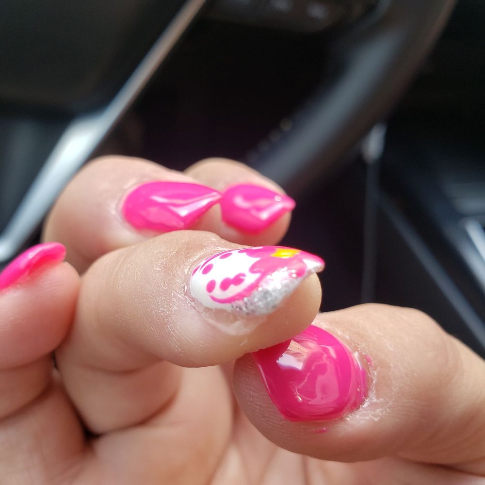 Gel on my finger