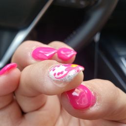 Gel on my finger