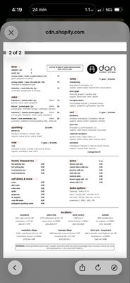 Menu photo 1 dan modern chinese Long Beach, CA
