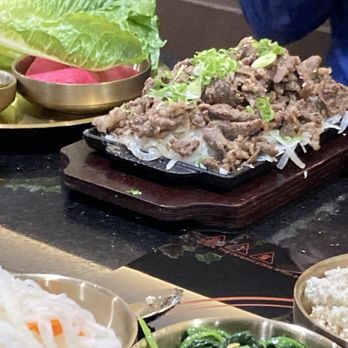 Mugunghwa - Bulgogi with lovely side for lettuce wraps - Korean Near Me - Oakland, California Mugunghwa - Bulgogi with lovely side for lettuce wraps - Korean Near Me - Oakland, California