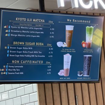 TP Tea - Menu - Bubble Tea Near Me - Arcadia, California