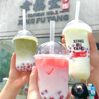 Xing Fu Tang - Matcha Boba Milk, Strawberry Boba Milk, Melona Boba Milk - Bubble Tea Near Me - Flushing, New York Xing Fu Tang - Matcha Boba Milk, Strawberry Boba Milk, Melona Boba Milk - Bubble Tea Near Me - Flushing, New York
