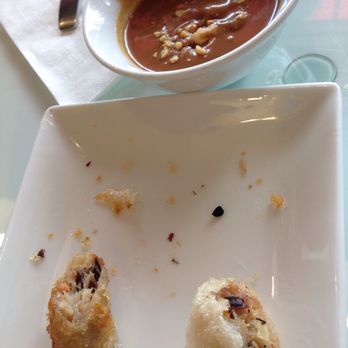 Basil Garden - Unfortunately phone ate last with spring roll - Vietnamese Near Me - Vancouver, British Columbia