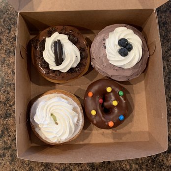 Donut Boy - four different types of donuts in a box - Donuts Near Me - Salt Lake City, Utah Donut Boy - four different types of donuts in a box - Donuts Near Me - Salt Lake City, Utah