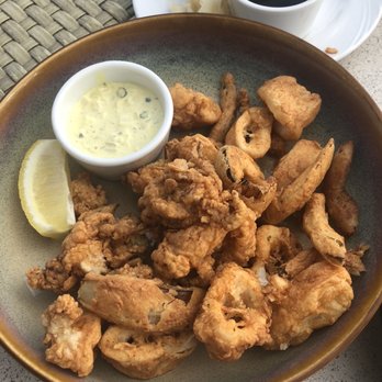 SKY Waikiki - Calamari (not a fan, hard and clumped together) - Seafood Near Me - Honolulu, Hawaii SKY Waikiki - Calamari (not a fan, hard and clumped together) - Seafood Near Me - Honolulu, Hawaii