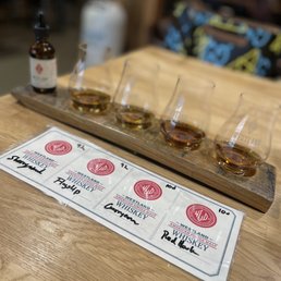 a sample flight of whisky a sample flight of whisky