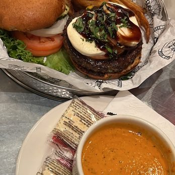 The Spoke on Center - Caprese Burger, Tomato Soup - American Near Me - Moab, Utah The Spoke on Center - Caprese Burger, Tomato Soup - American Near Me - Moab, Utah