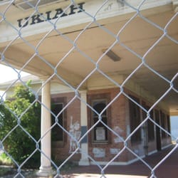 Ukiah Railroad Depot - Behind the fence