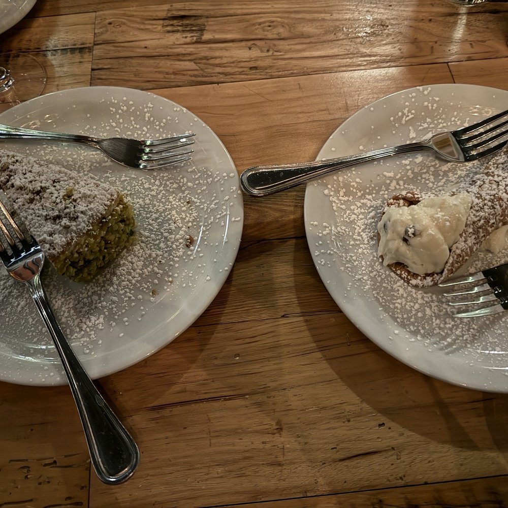 Mille Luci Pizzeria - Cannoli and Pistachio Ricoota cake were both delicious! - Pizza Near Me - New City, New York Mille Luci Pizzeria - Cannoli and Pistachio Ricoota cake were both delicious! - Pizza Near Me - New City, New York