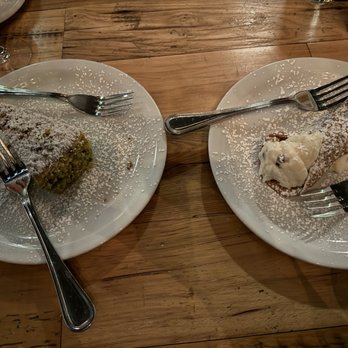 Mille Luci Pizzeria - Cannoli and Pistachio Ricoota cake were both delicious! - Pizza Near Me - New City, New York Mille Luci Pizzeria - Cannoli and Pistachio Ricoota cake were both delicious! - Pizza Near Me - New City, New York