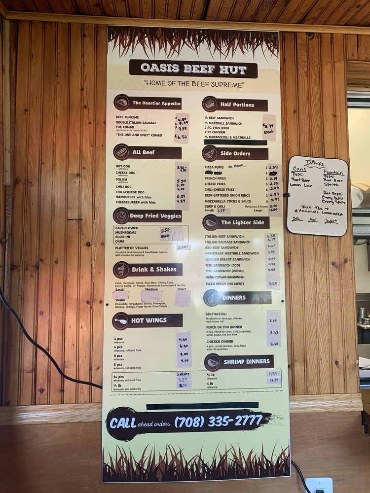 Oasis Beef Hut Logo