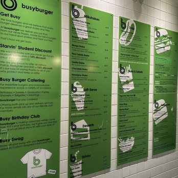 Busy Burger - Menu - Burgers Near Me - Chicago, Illinois