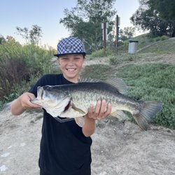 Son caught a nice fish