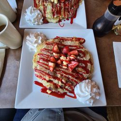 Ida's Cafe - Strawberry cream cheese pancakes