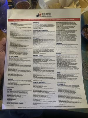 Menu photo 3 Blue Coyote Grill Palm Springs, CA Menu photo 3 Blue Coyote Grill Palm Springs, CA