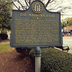 The Andrews Raid Historical Marker