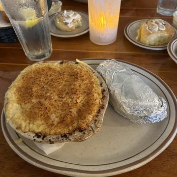 Chesapeake House - Seafood Pie with Baked Potato - Seafood Near Me - Myrtle Beach, South Carolina