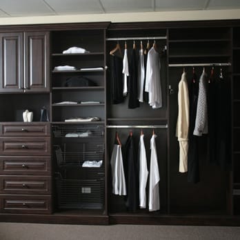 All About Closets Chicago - Chocolate pearwood closet - Cabinetry Near Me All About Closets Chicago - Chocolate pearwood closet - Cabinetry Near Me