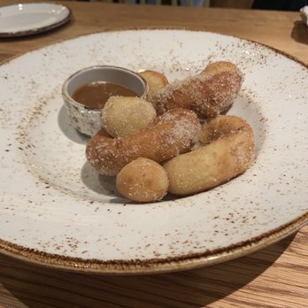 Small Batch - Cinnamon Sugar Donuts with salted caramel - New American Near Me - Garden City, New York Small Batch - Cinnamon Sugar Donuts with salted caramel - New American Near Me - Garden City, New York