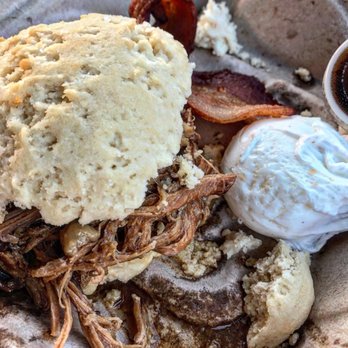 Biscuit Head - Pulled Pork Biscuit - GF & vegan biscuit - Cafes Near Me - Asheville, North Carolina