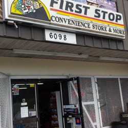 First Stop - Storefront signage