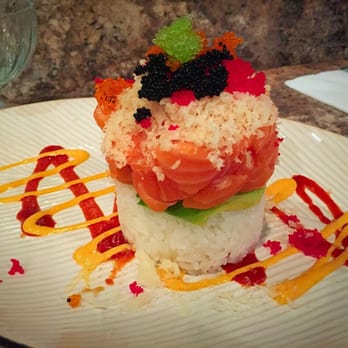 Sushi Express - The salmon tower! Kinda too pretty to eat but I got over it and smashed it all together... That's the way to do it! - Korean Near Me - San Antonio, Texas Sushi Express - The salmon tower! Kinda too pretty to eat but I got over it and smashed it all together... That's the way to do it! - Korean Near Me - San Antonio, Texas