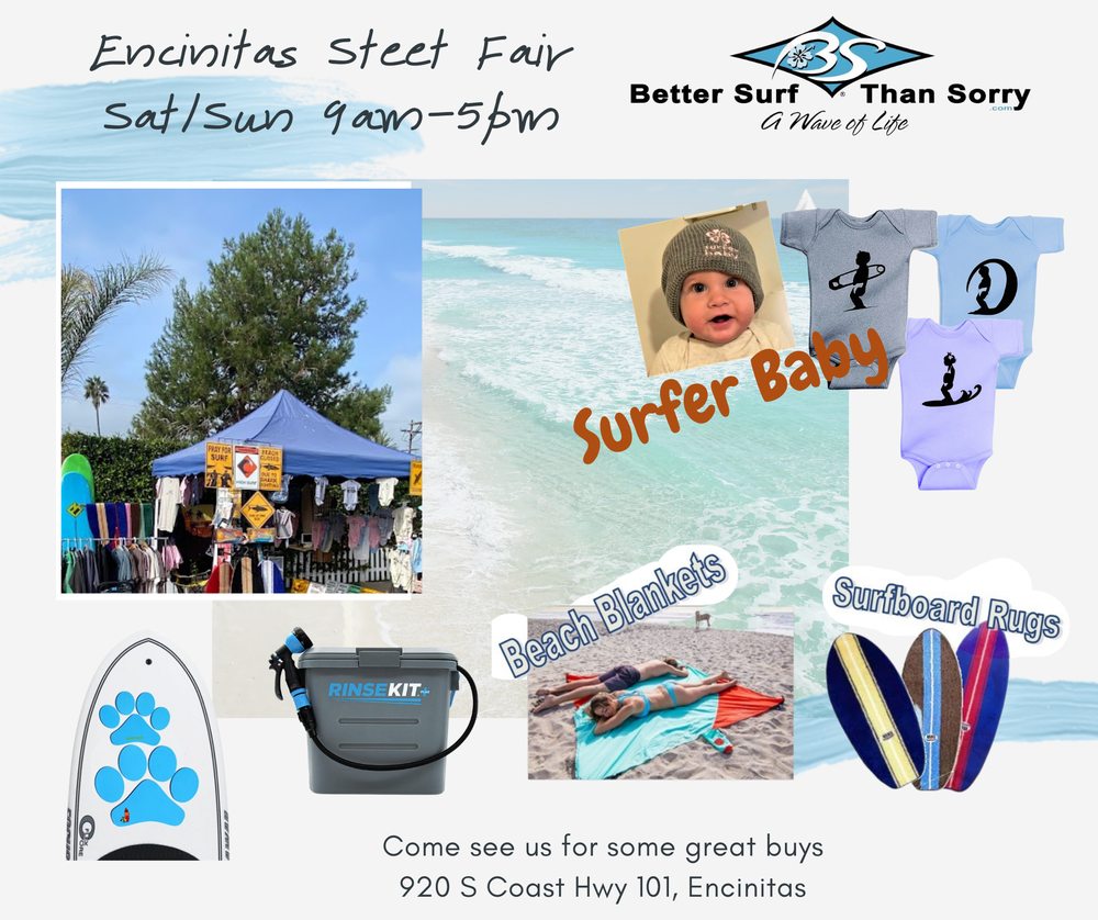Better Surf Than Sorry & Surfer Baby Logo