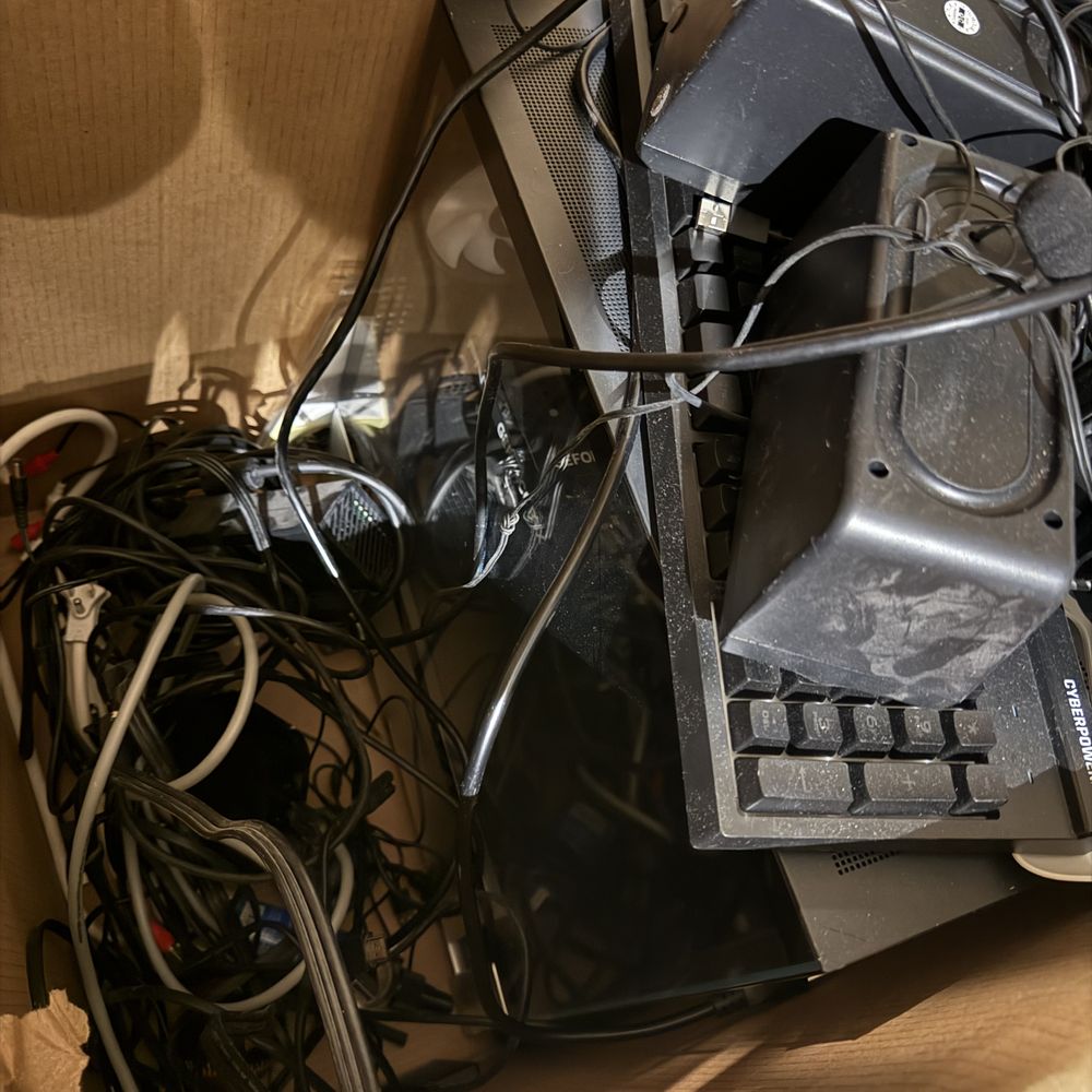 All My Sons Moving & Storage - Computer equipment just thrown in box. - Self Storage Near Me - Phoenix, Arizona