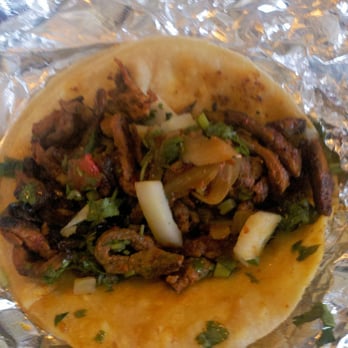 La Tulteca - Pastor with onion and cilantro - Mexican Near Me - Dickinson, Texas